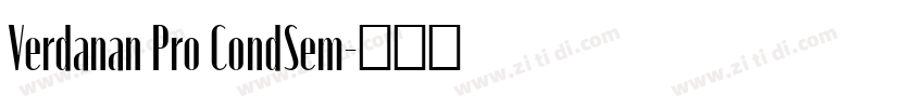 Verdanan Pro CondSem字体转换